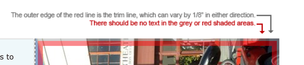 Properly designed bleed example